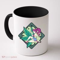 Lady Smoking Cannabis Diamond Coffee Mug thumb 0
