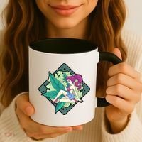 Lady Smoking Cannabis Diamond Coffee Mug thumb 3