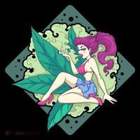 Lady Smoking Cannabis Diamond Women's Hoodie thumb 2