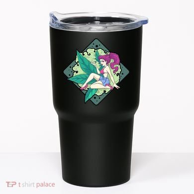 Lady Smoking Cannabis Diamond Tumbler