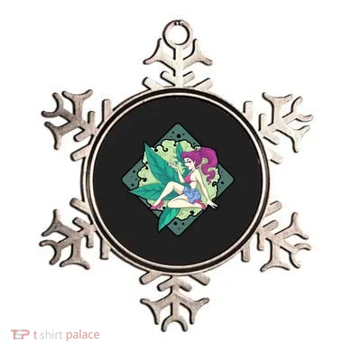 Lady Smoking Cannabis Diamond Ornament