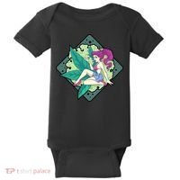 Lady Smoking Cannabis Diamond Baby Bodysuit thumb 0