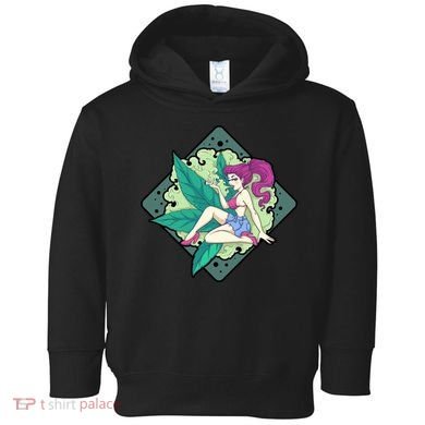 Lady Smoking Cannabis Diamond Toddler Hoodie