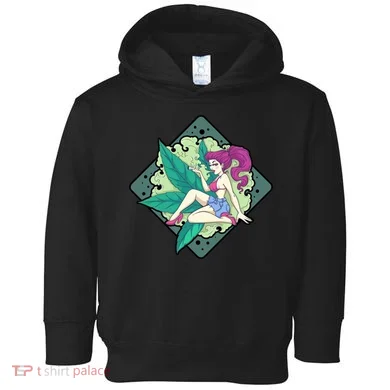 Lady Smoking Cannabis Diamond Toddler Hoodie