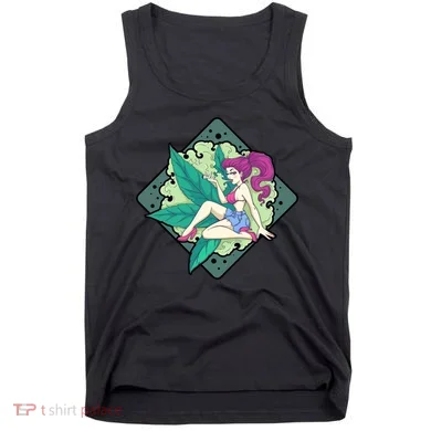 Lady Smoking Cannabis Diamond Tank Top