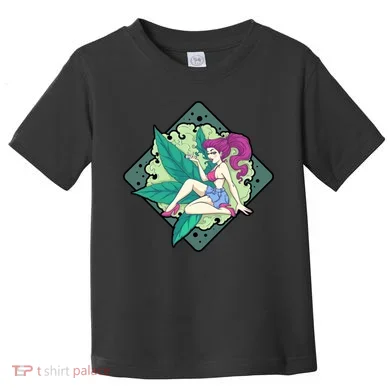 Lady Smoking Cannabis Diamond Toddler T-Shirt