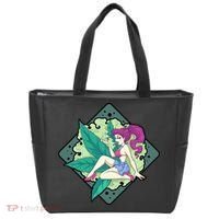 Lady Smoking Cannabis Diamond Tote Bag thumb 0