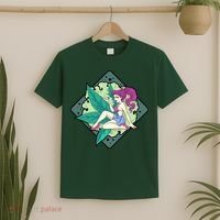 Lady Smoking Cannabis Diamond T-Shirt thumb 2
