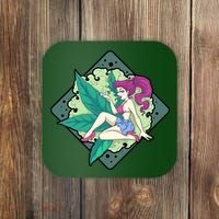 Lady Smoking Cannabis Diamond Coaster thumb 0