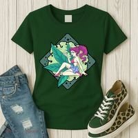Lady Smoking Cannabis Diamond Women's T-Shirt thumb 3
