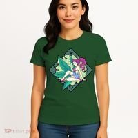 Lady Smoking Cannabis Diamond Women's T-Shirt thumb 4