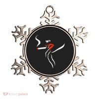 Lady Smoking Simplistic Silhouette Ornament thumb 0