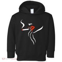 Lady Smoking Simplistic Silhouette Toddler Hoodie thumb 0