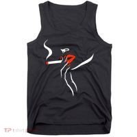 Lady Smoking Simplistic Silhouette Tank Top thumb 0