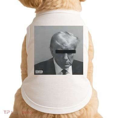 Liberal Advisory Explicit Content Trump Mugshot Doggie Tank