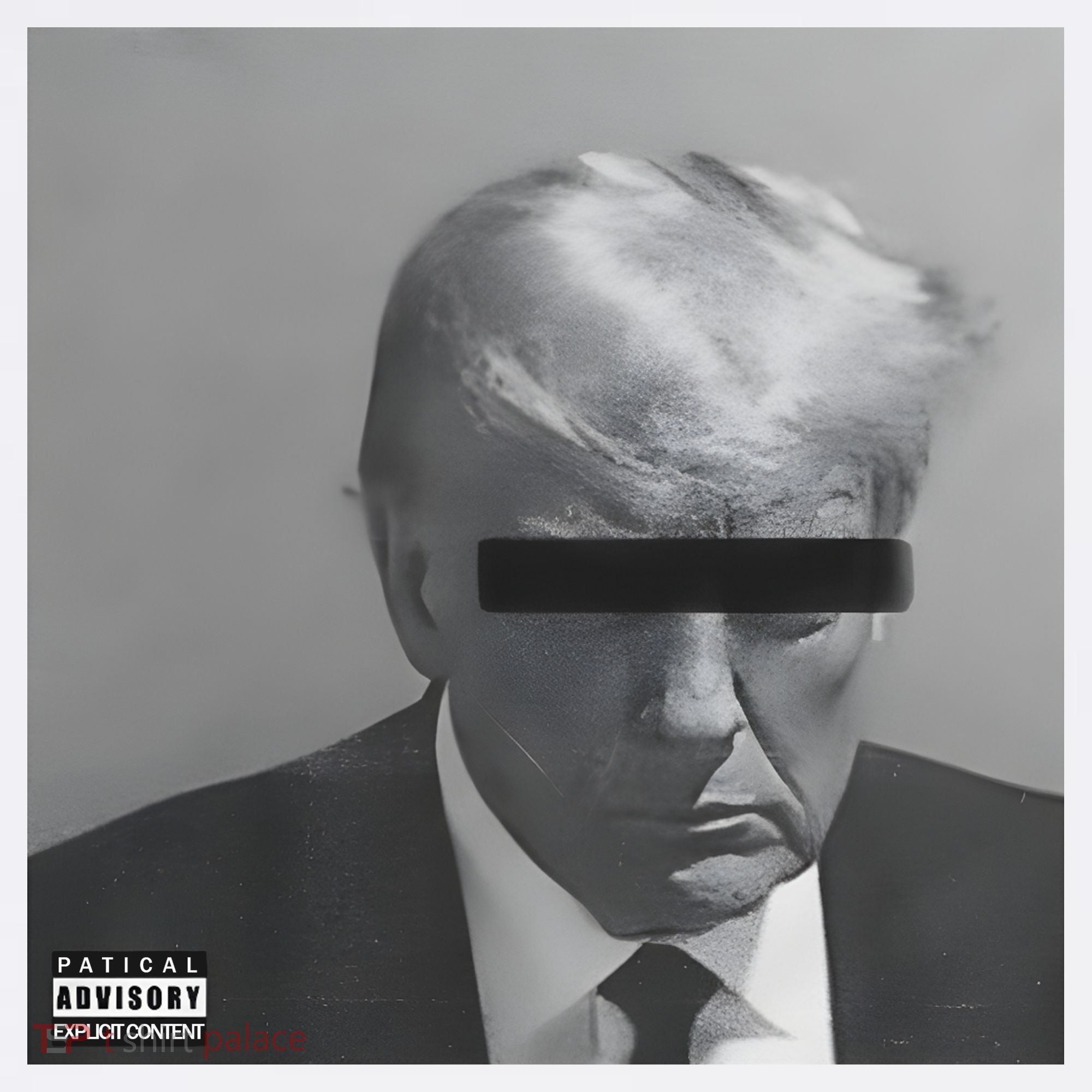 Liberal Advisory Explicit Content Trump Mugshot Doggie Tank