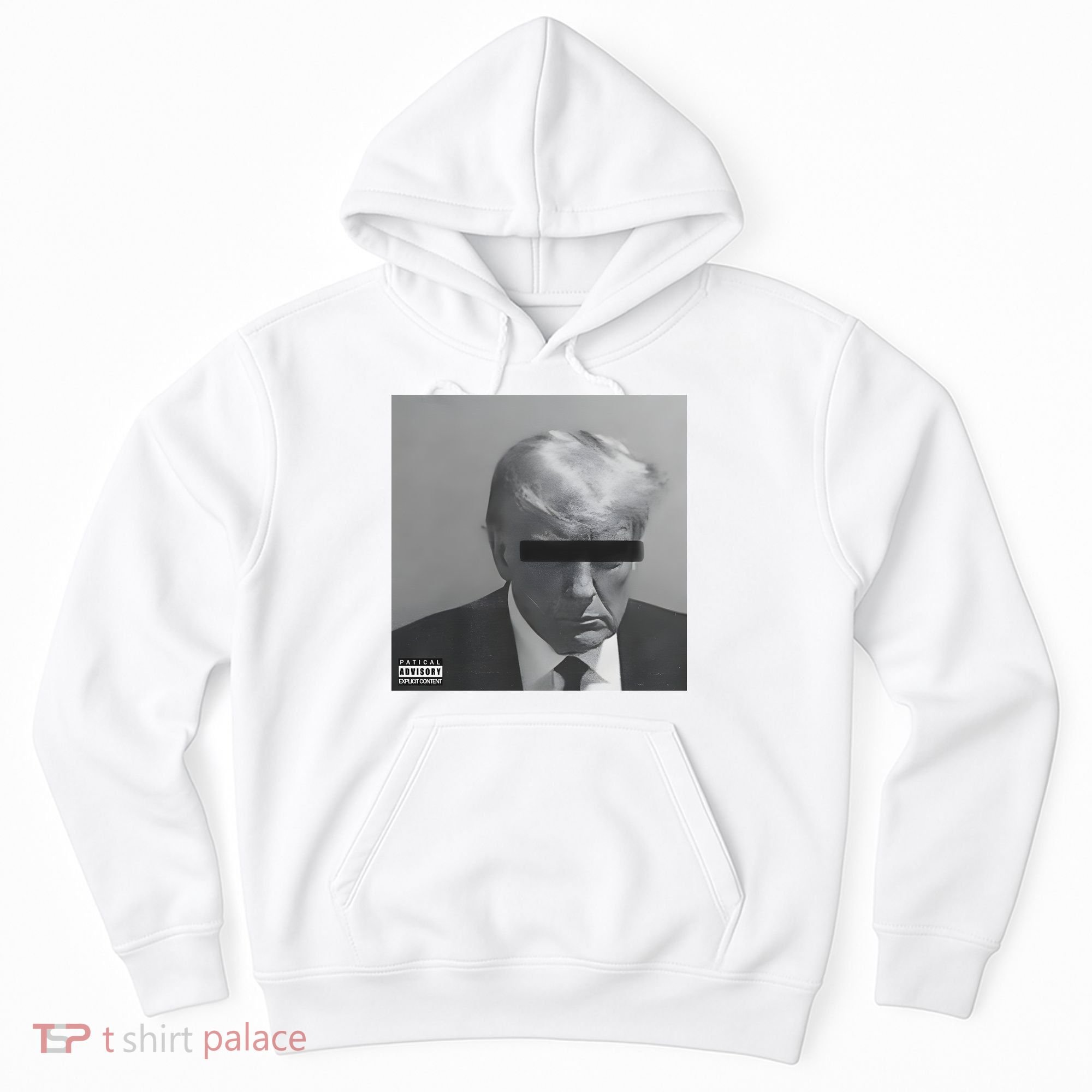 Liberal Advisory Explicit Content Trump Mugshot Hoodie
