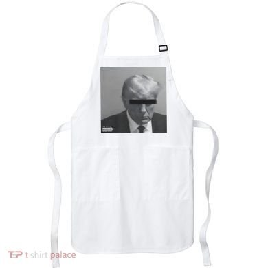 Liberal Advisory Explicit Content Trump Mugshot Apron