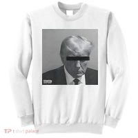 Liberal Advisory Explicit Content Trump Mugshot Sweatshirt thumb 0