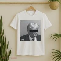 Liberal Advisory Explicit Content Trump Mugshot T-Shirt thumb 2