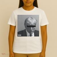 Liberal Advisory Explicit Content Trump Mugshot T-Shirt thumb 4