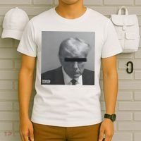 Liberal Advisory Explicit Content Trump Mugshot T-Shirt thumb 6
