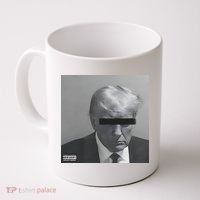 Liberal Advisory Explicit Content Trump Mugshot Coffee Mug thumb 0