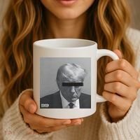 Liberal Advisory Explicit Content Trump Mugshot Coffee Mug thumb 3