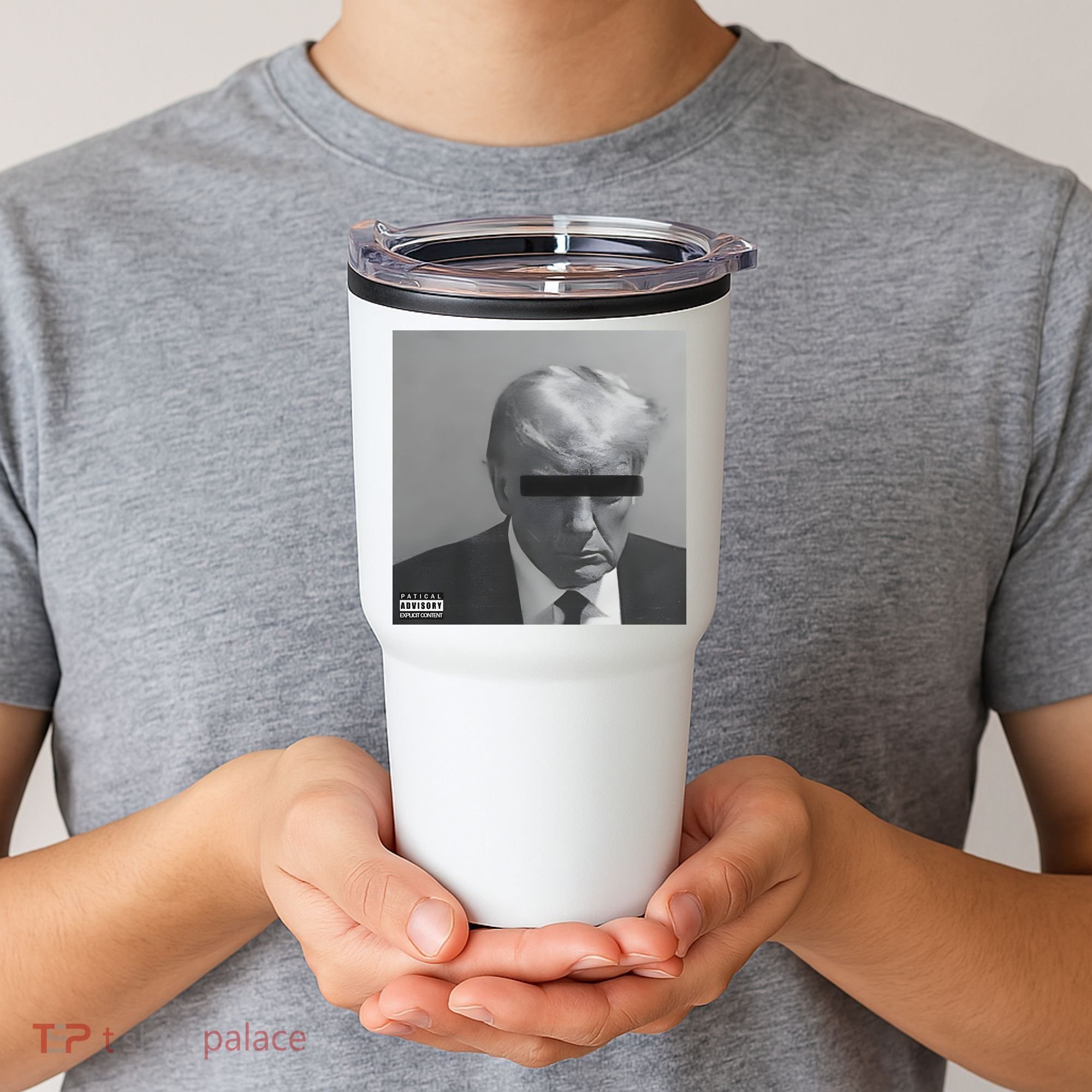 Liberal Advisory Explicit Content Trump Mugshot Tumbler