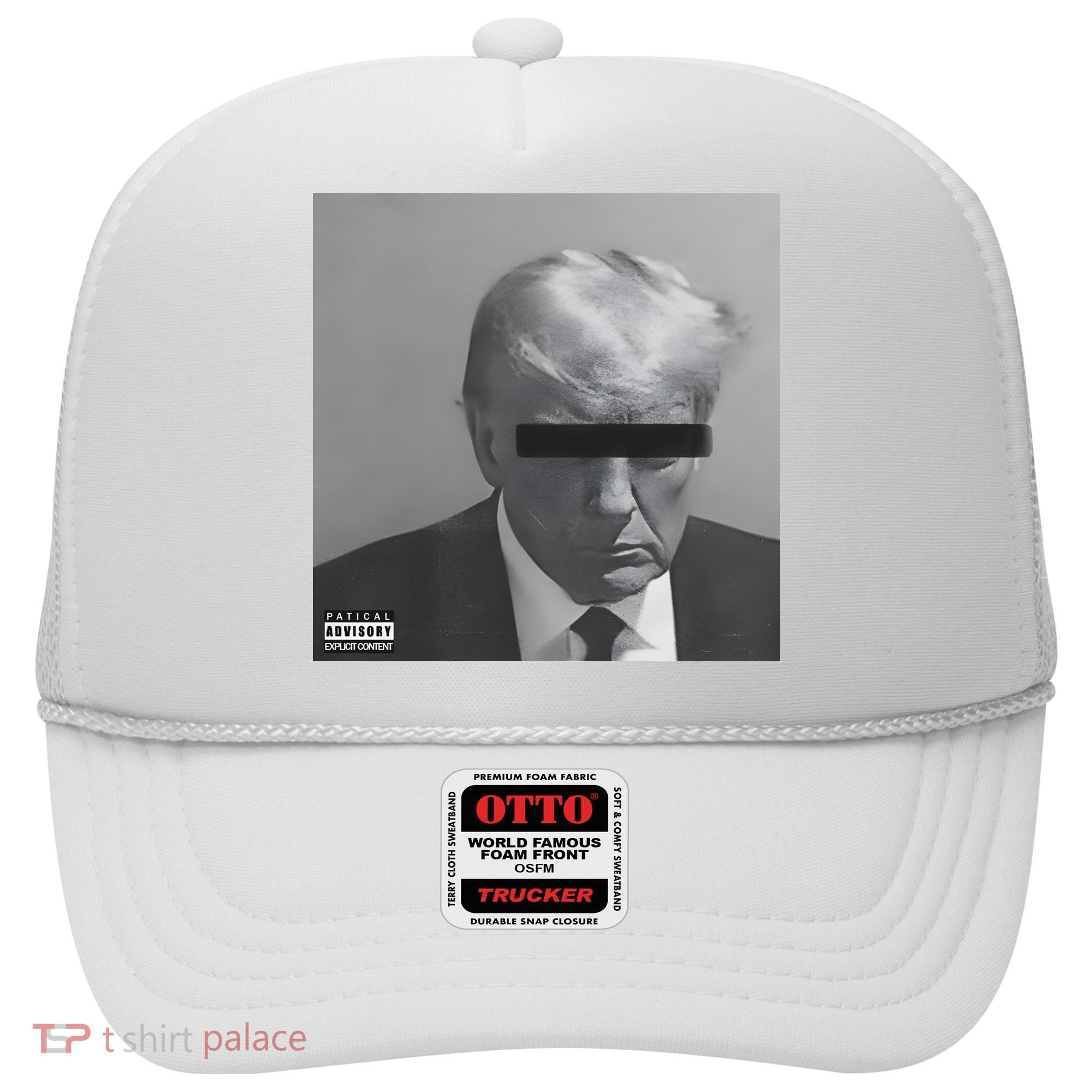 Liberal Advisory Explicit Content Trump Mugshot Hat