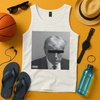 Liberal Advisory Explicit Content Trump Mugshot Tank Top thumb 4