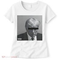 Liberal Advisory Explicit Content Trump Mugshot Women's T-Shirt thumb 0