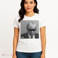 Liberal Advisory Explicit Content Trump Mugshot Women's T-Shirt thumb 4
