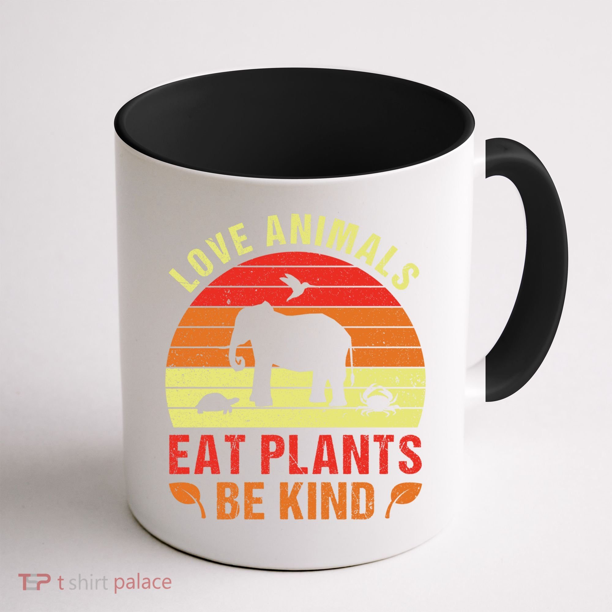 Love Animals Eat Plants Meme Vegan Plant Powered Vegetarian Gift Coffee Mug