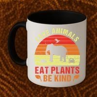 Love Animals Eat Plants Meme Vegan Plant Powered Vegetarian Gift Coffee Mug thumb 2