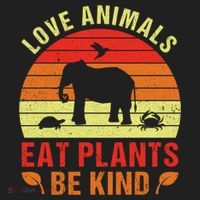 Love Animals Eat Plants Meme Vegan Plant Powered Vegetarian Gift Beanie thumb 2