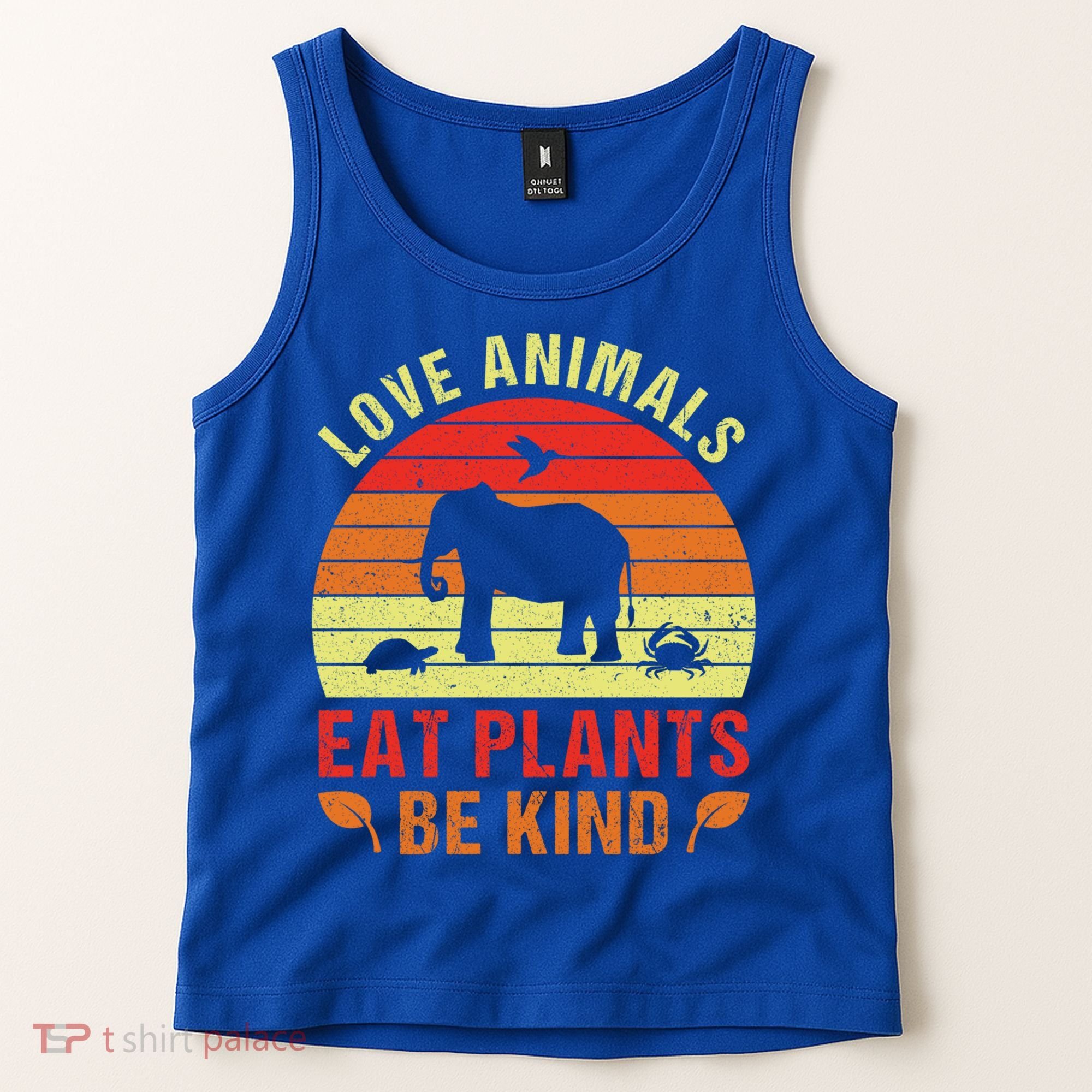 Love Animals Eat Plants Meme Vegan Plant Powered Vegetarian Gift Tank Top