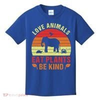Love Animals Eat Plants Meme Vegan Plant Powered Vegetarian Gift Kids T-Shirt thumb 0
