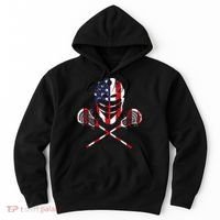 Lacrosse American Flag Lax Helmet Sticks Hoodie thumb 0