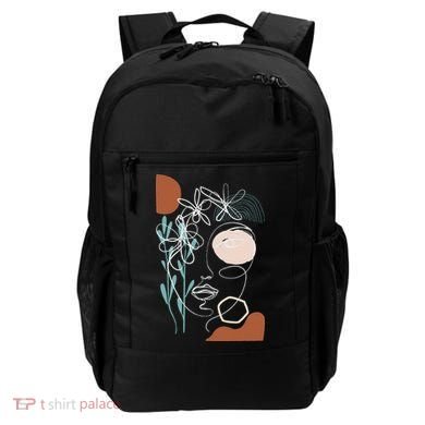 Line Art Face Abstract Art One Line Minimal Backpack