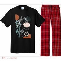 Line Art Face Abstract Art One Line Minimal Pajama Set thumb 0
