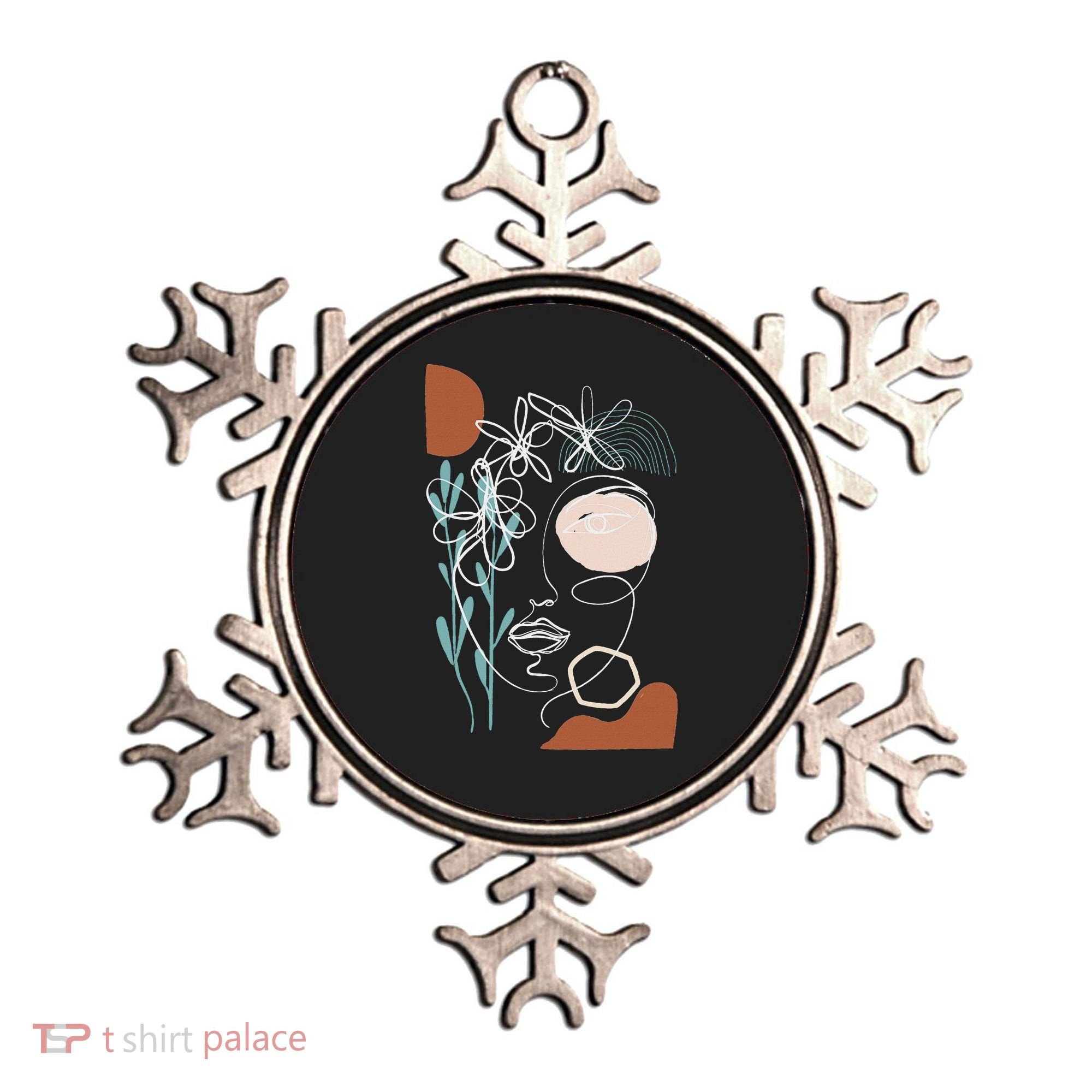Line Art Face Abstract Art One Line Minimal Ornament