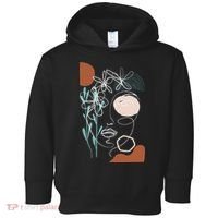 Line Art Face Abstract Art One Line Minimal Toddler Hoodie thumb 0
