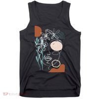 Line Art Face Abstract Art One Line Minimal Tank Top thumb 0