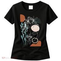Line Art Face Abstract Art One Line Minimal Women's T-Shirt thumb 0
