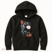 Line Art Face Abstract Art One Line Minimal Kids Hoodie thumb 0