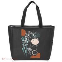 Line Art Face Abstract Art One Line Minimal Tote Bag thumb 0