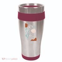 Line Art Face Abstract Art One Line Minimal 16oz Travel Tumbler thumb 0