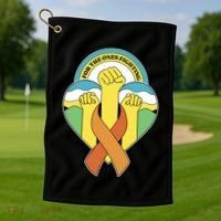 Leukemia Awareness For The Ones Fighting Golf Towel thumb 1