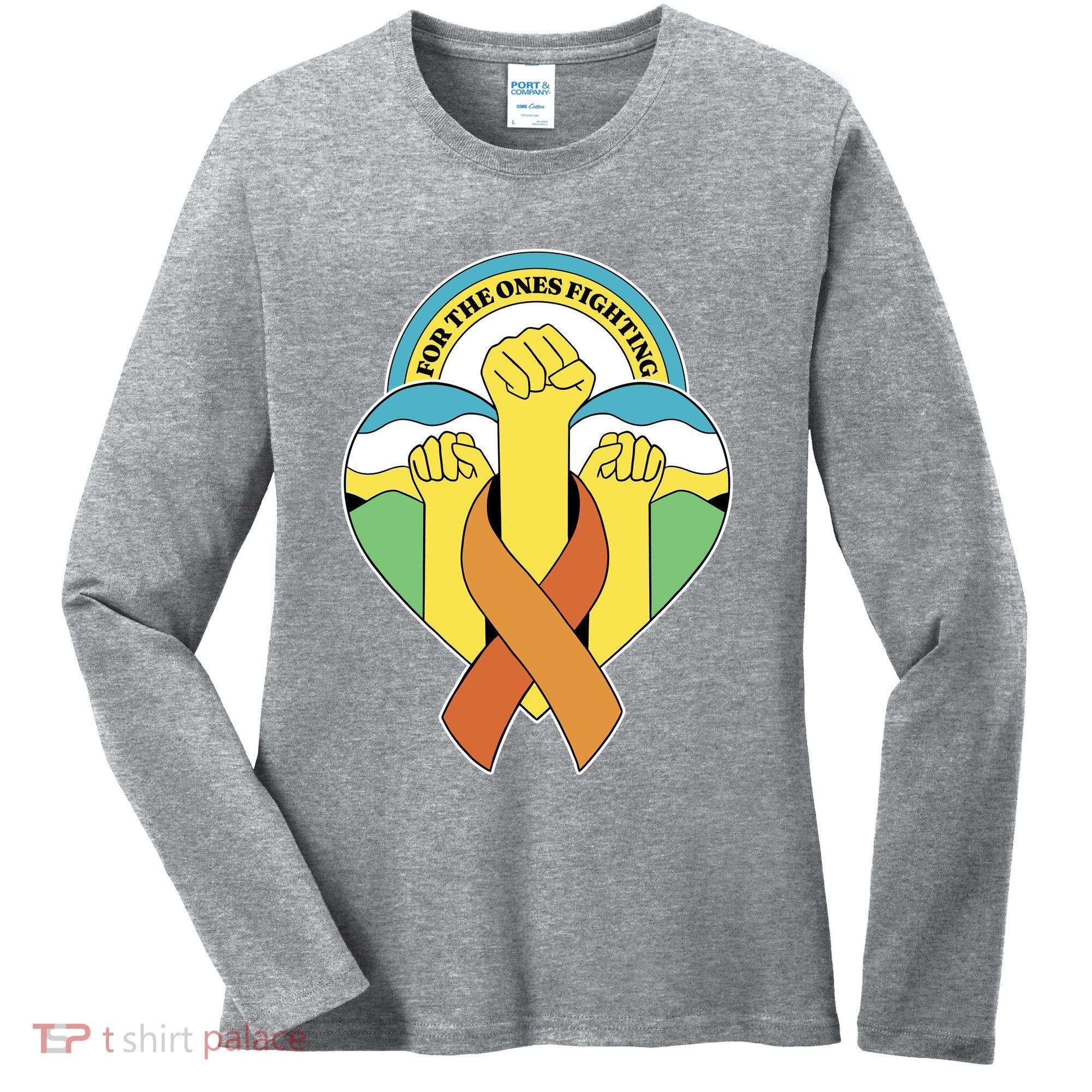 Leukemia Awareness For The Ones Fighting Women's Long Sleeve Shirt